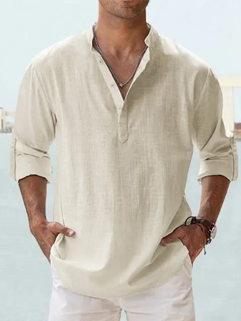 Luciano | Men’s Relaxed Long-Sleeve Summer Shirt