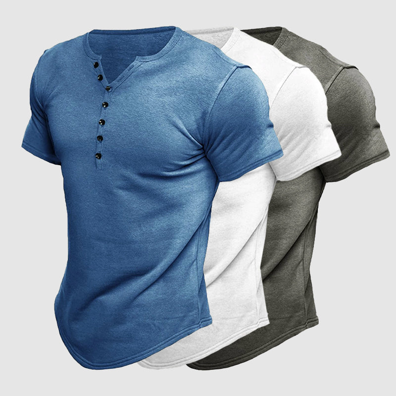 Lino | Men’s Short Sleeve Henley Shirt