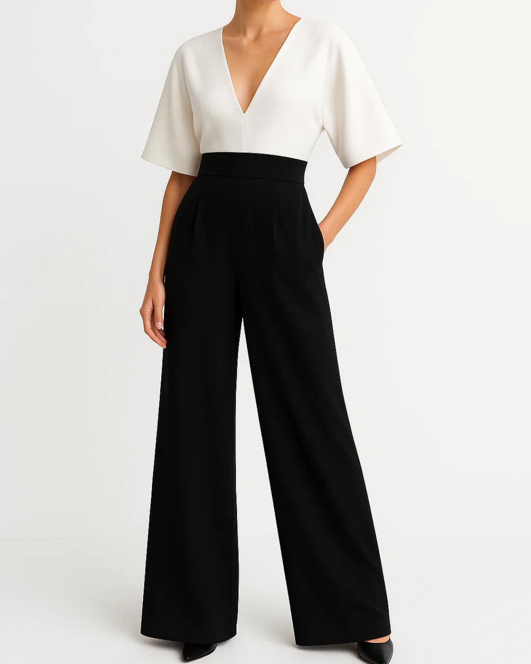 Lhen | Women’s Elegant Wide Leg Jumpsuit