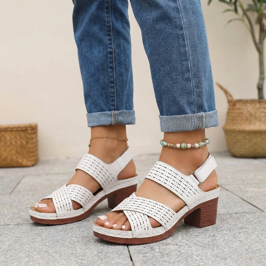 Serena | Women’s Orthopedic Platform Heel Comfort Sandals