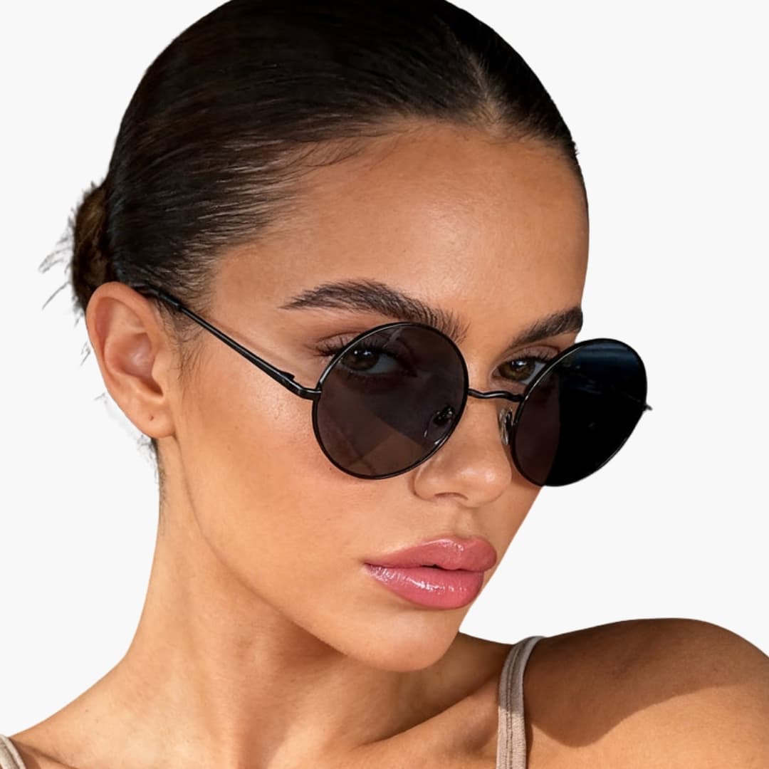 Women's Sunglasses with Metal Frame and Polycarbonate Lenses