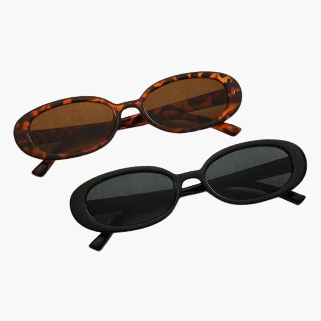 Women's Sunglasses with Oval Frame and UV Protection