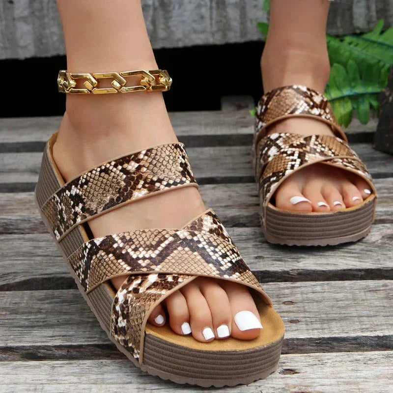 Scarlett | Orthopedic Platform Slide Sandals