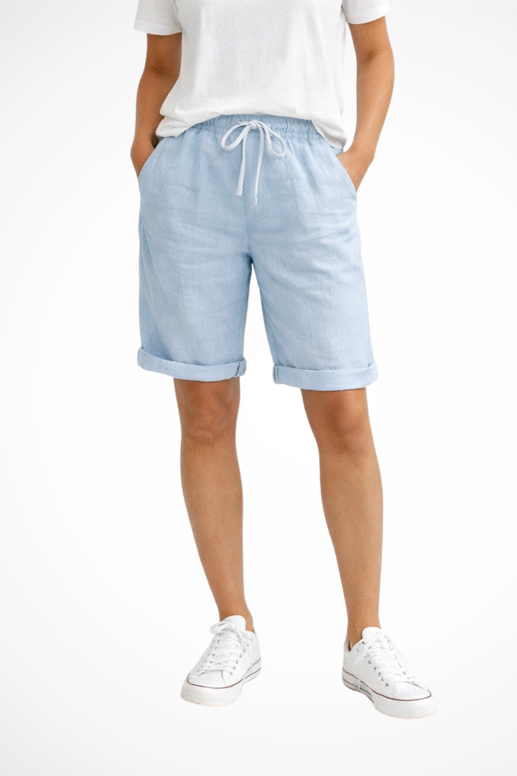 Joana | Women Relaxed Fit Linen Capri Pants for Everyday Wear