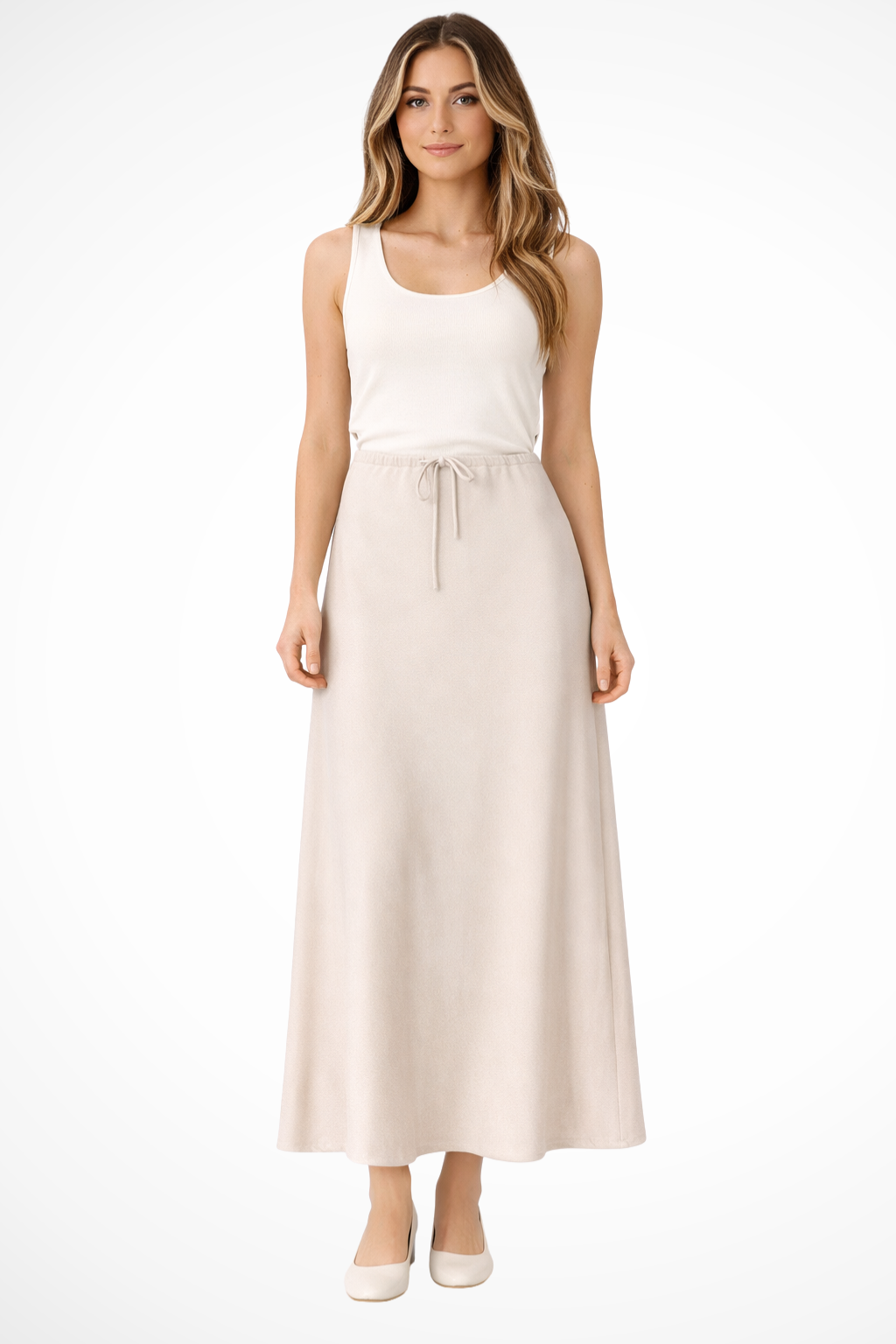 Tessa | Women High Waist Straight Satin Maxi Skirt