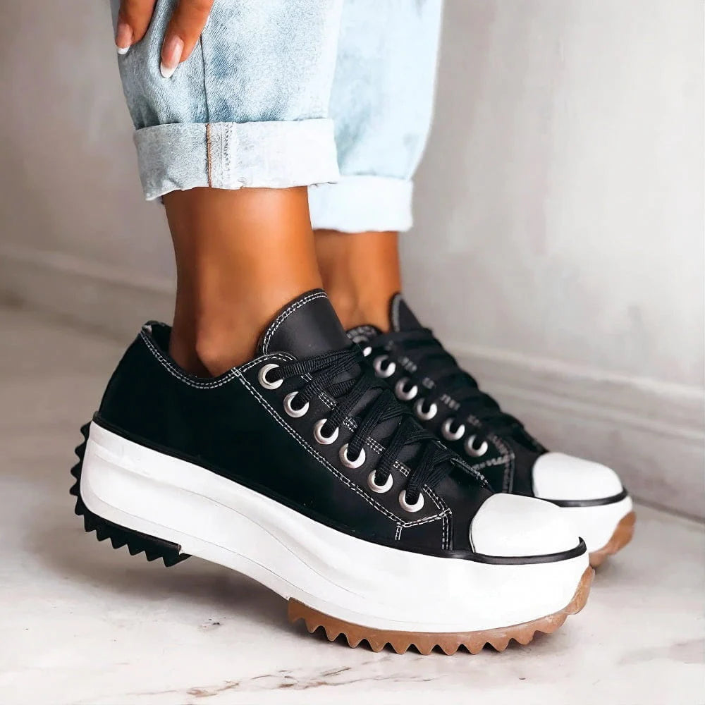 Karina | Women's Casual Lace Up Platform Everyday Sneakers