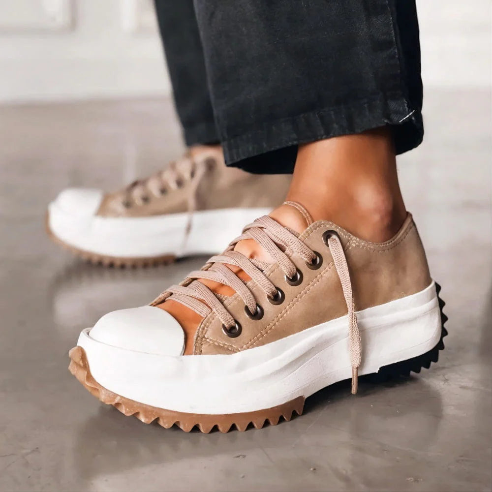 Karina | Women's Casual Lace Up Platform Everyday Sneakers