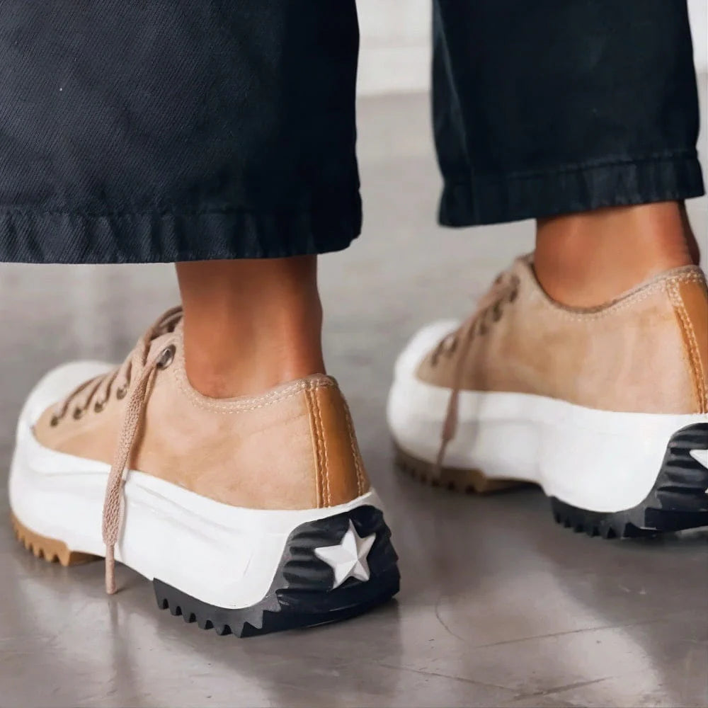 Karina | Women's Casual Lace Up Platform Everyday Sneakers