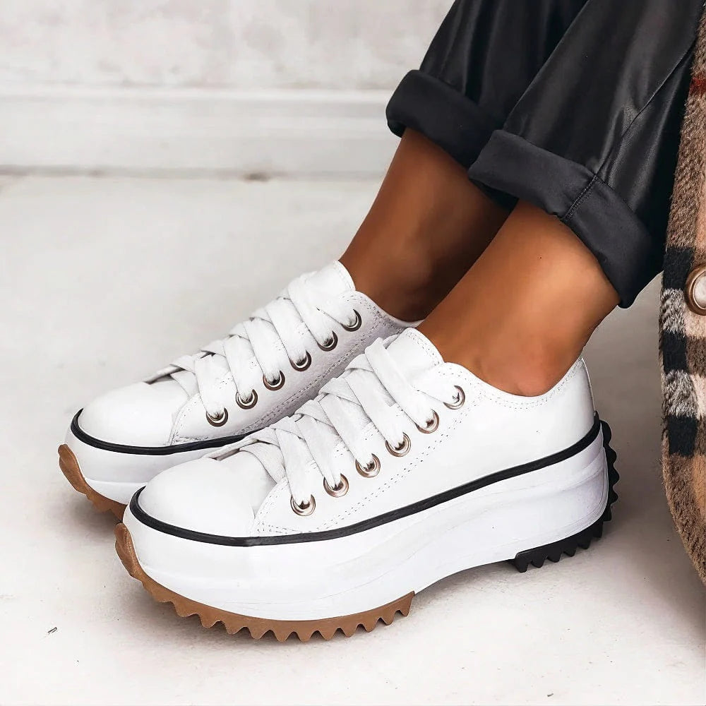 Karina | Women's Casual Lace Up Platform Everyday Sneakers