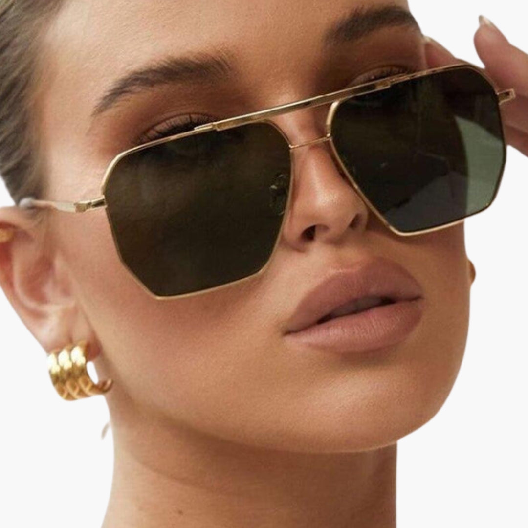 Women's Sunglasses with Polarized Lenses and Metal Frame