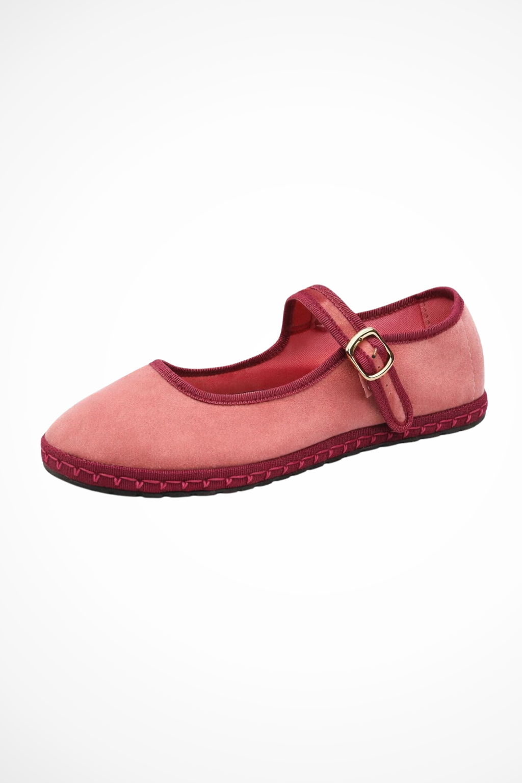 Madalena | Women Round Closed Toe Buckle Strap Mary Jane Ballet Flats