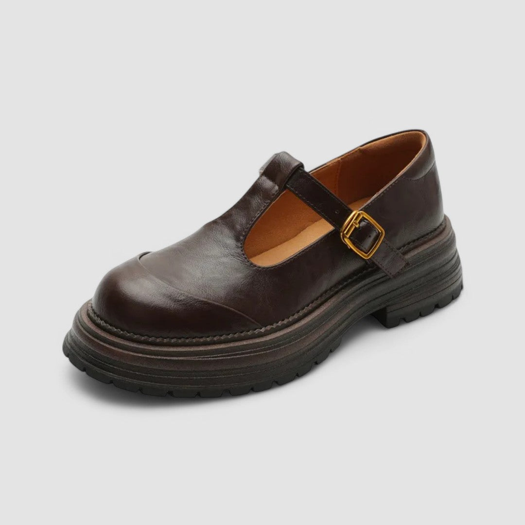 Evelina | Platform T Strap Casual Shoes