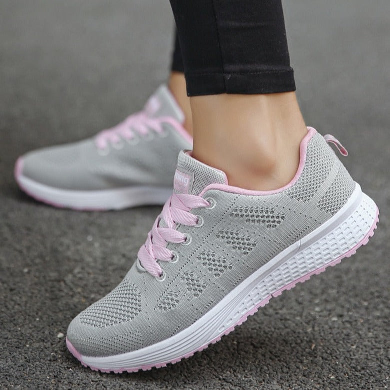 Ayla | Womens Lace Up Casual Walking Sneakers