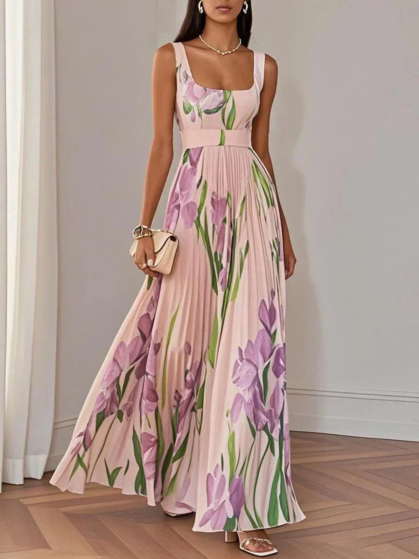 Ashley | Women’s Boho Floral Flowing A Line Dress
