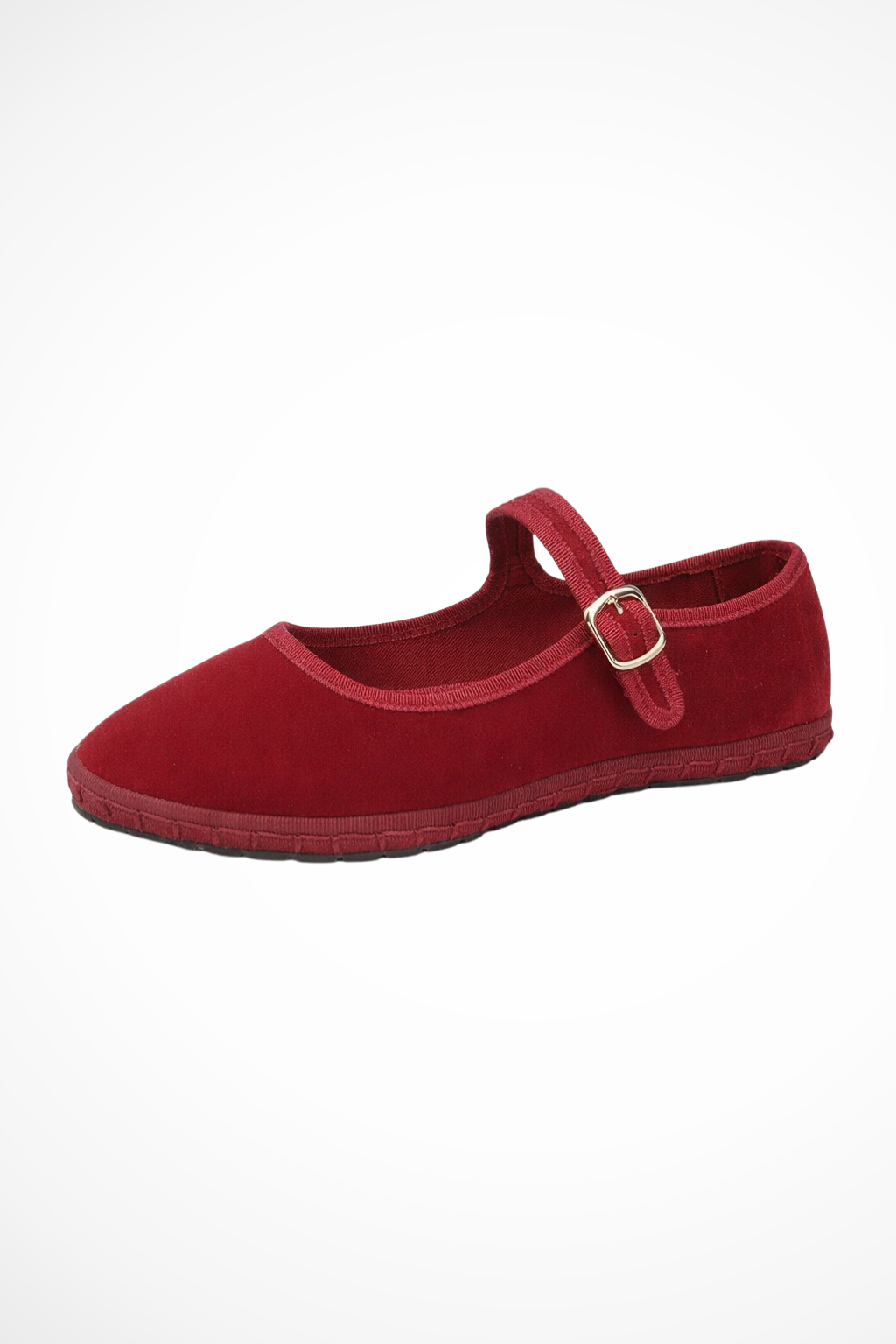 Madalena | Women Round Closed Toe Buckle Strap Mary Jane Ballet Flats
