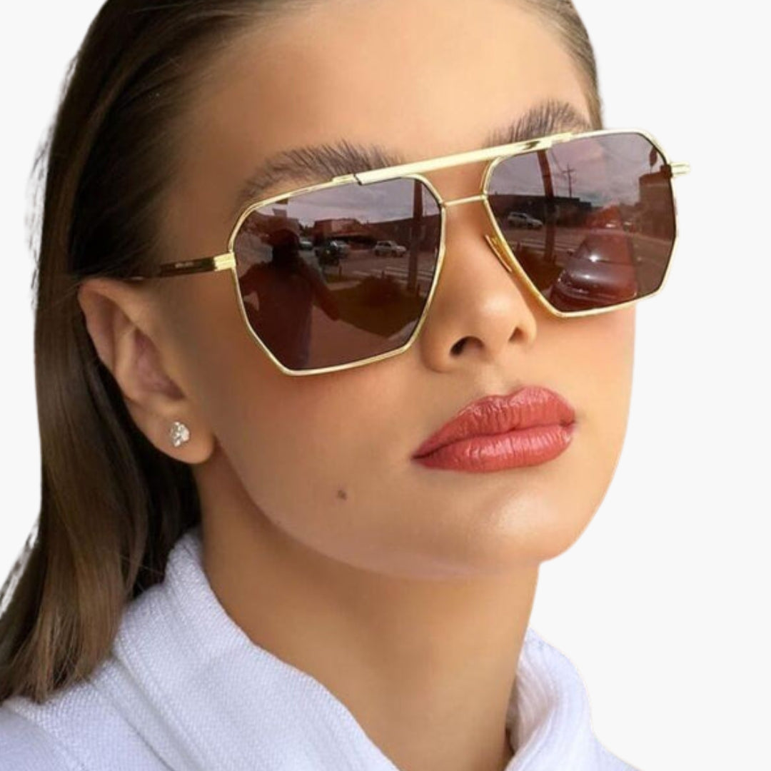 Women's Sunglasses with Polarized Lenses and Metal Frame