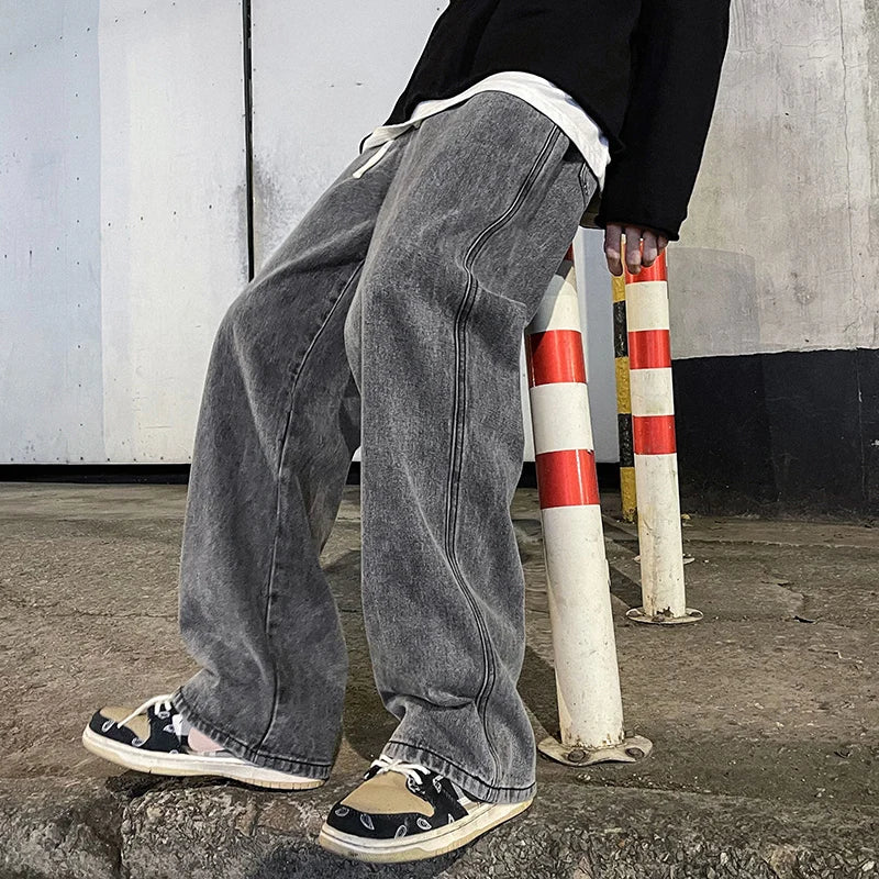 Kyle | Men’s Casual Baggy Wide Leg Jeans