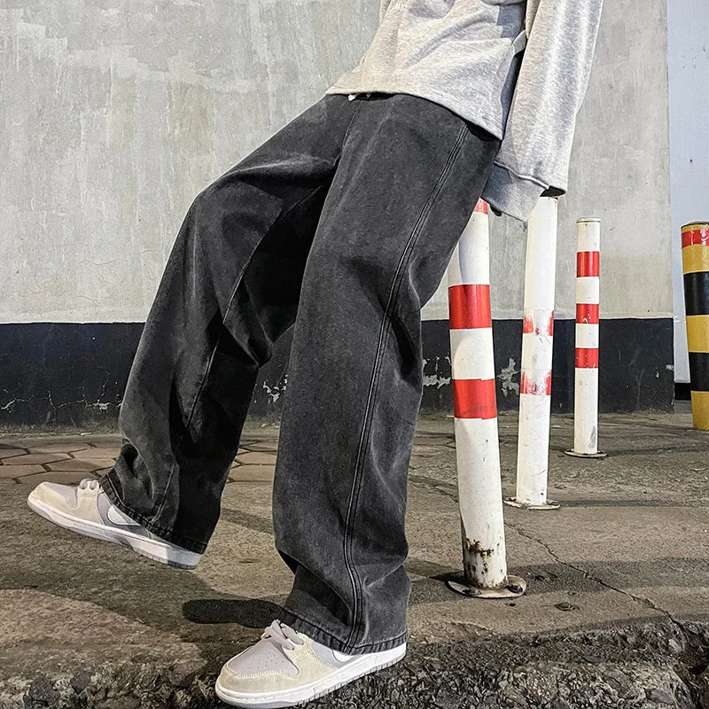 Kyle | Men’s Casual Baggy Wide Leg Jeans