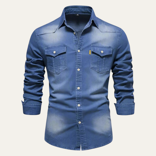 Ashlin | Men’s Denim Casual Shirt