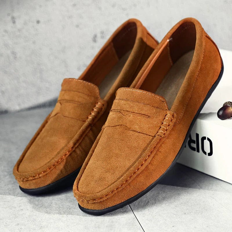 Hugo | Men's Loafers with Suede Upper and Cushioned Insole
