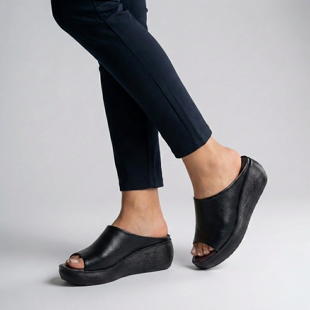 Faith | Women’s Orthopedic Platform Slide Sandals with Open Toe