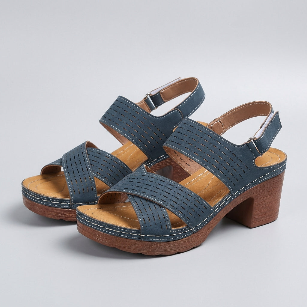 Serena | Women’s Orthopedic Platform Heel Comfort Sandals