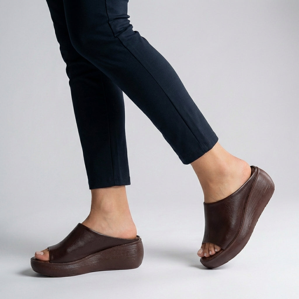 Faith | Women’s Orthopedic Platform Slide Sandals with Open Toe