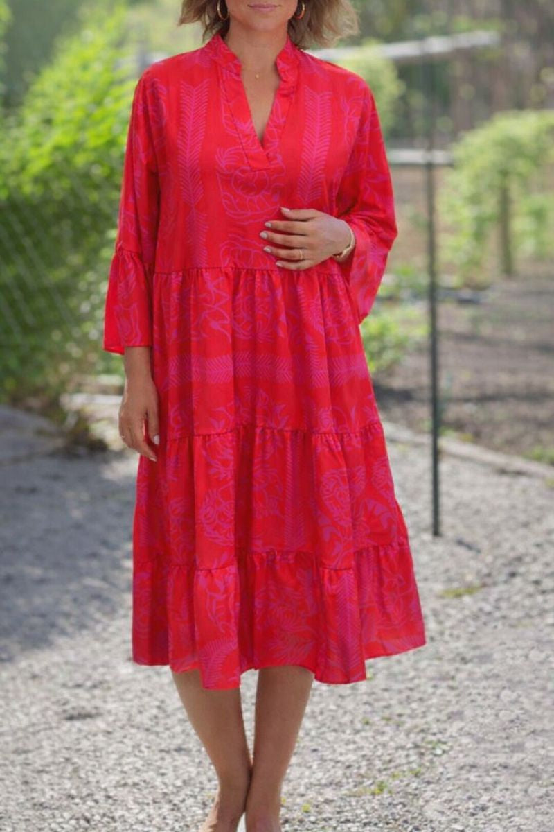 Teresa | Women’s Boho Loose Fit Midi Summer Dress