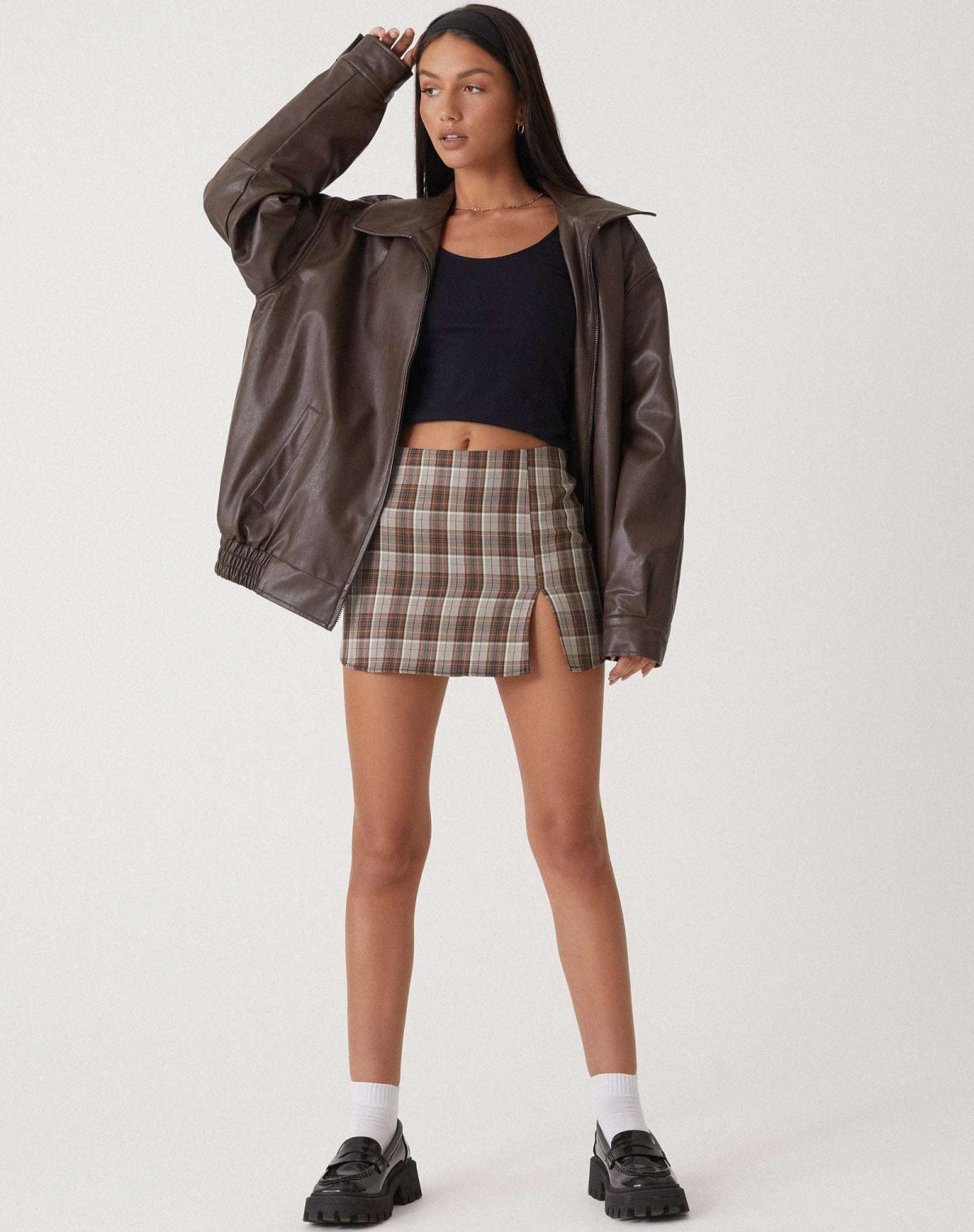 Clarina | Women’s Oversized Leather Jacket with Modern Edge