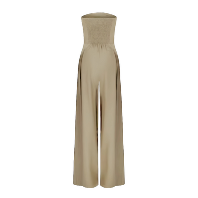 Rae - Elegant Strapless Jumpsuit with Wide Legs