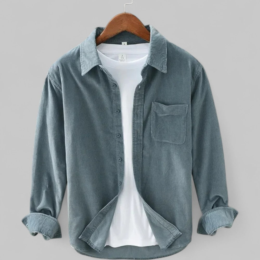 Pietro | Men’s Long-Sleeve Retro Corduroy Shirt
