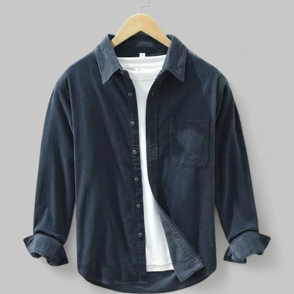 Pietro | Men’s Long-Sleeve Retro Corduroy Shirt