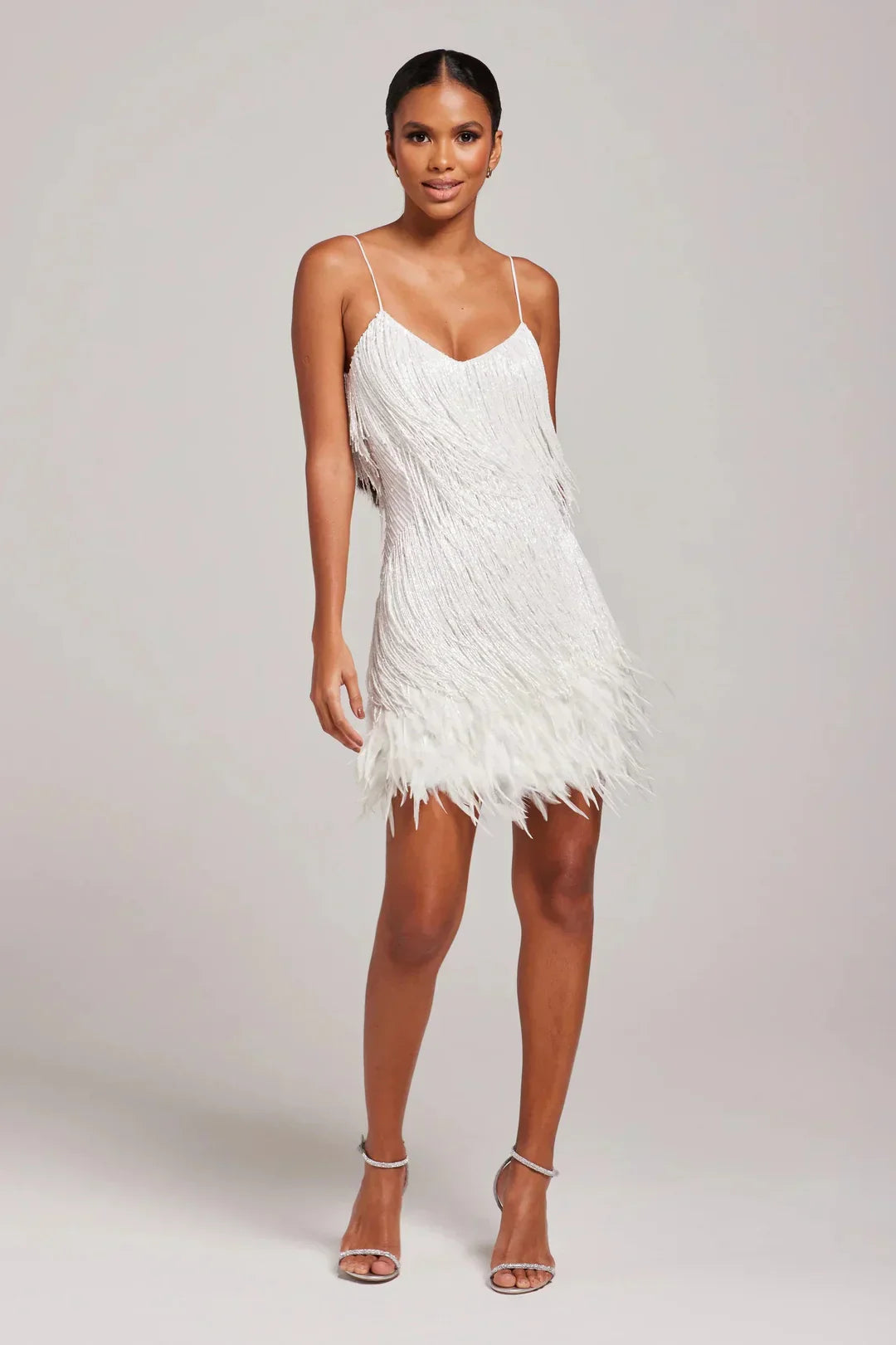 Gabrielle | Women’s Feather Fringe Mini Dress
