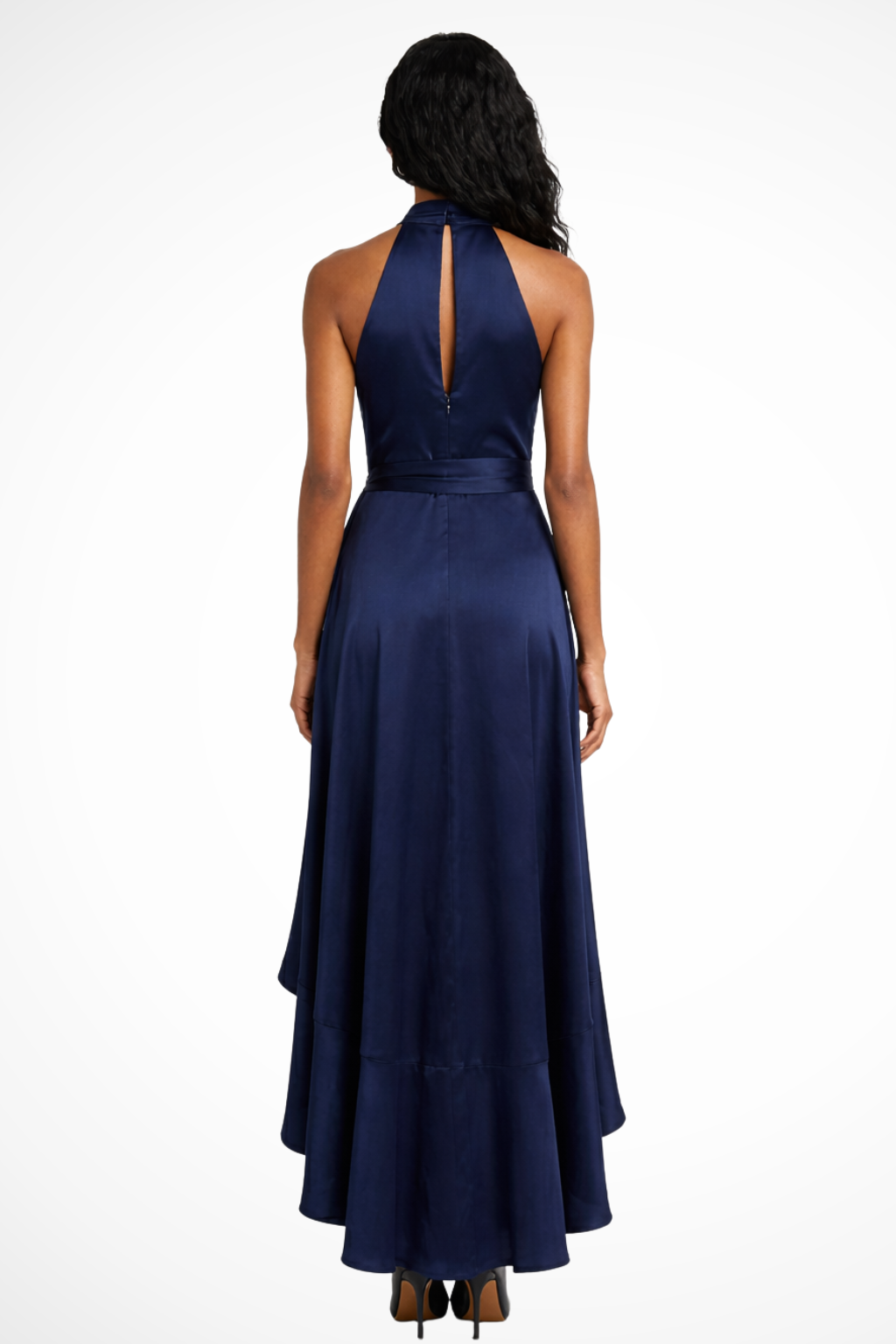 Emelia | Women Halter Satin Summer Wedding Guest Maxi Dress