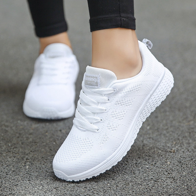 Ayla | Womens Lace Up Casual Walking Sneakers