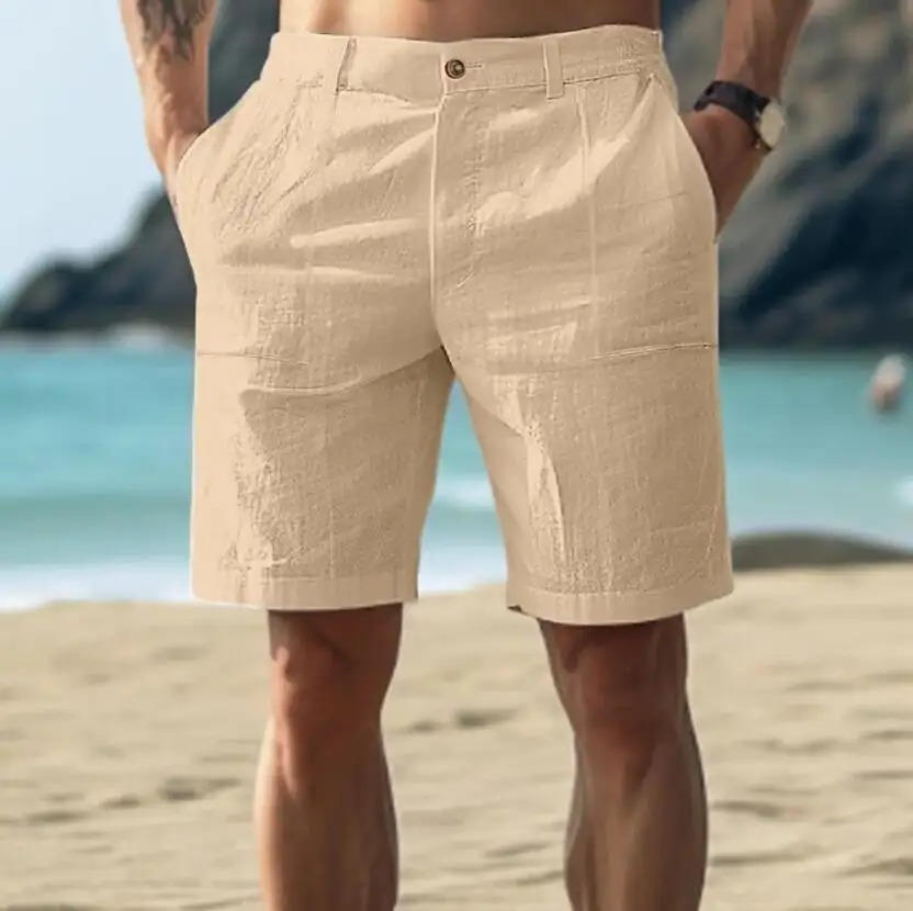 Louis | Men's Montarello Relaxed Linen Look Shorts