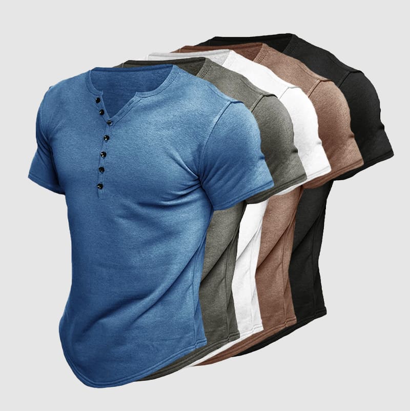 Lino | Men’s Short Sleeve Henley Shirt