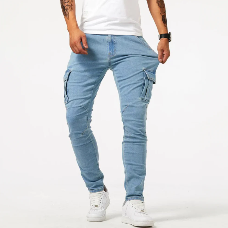 Khalil | Men’s Cargo Skinny Jeans – Urban Utility Style