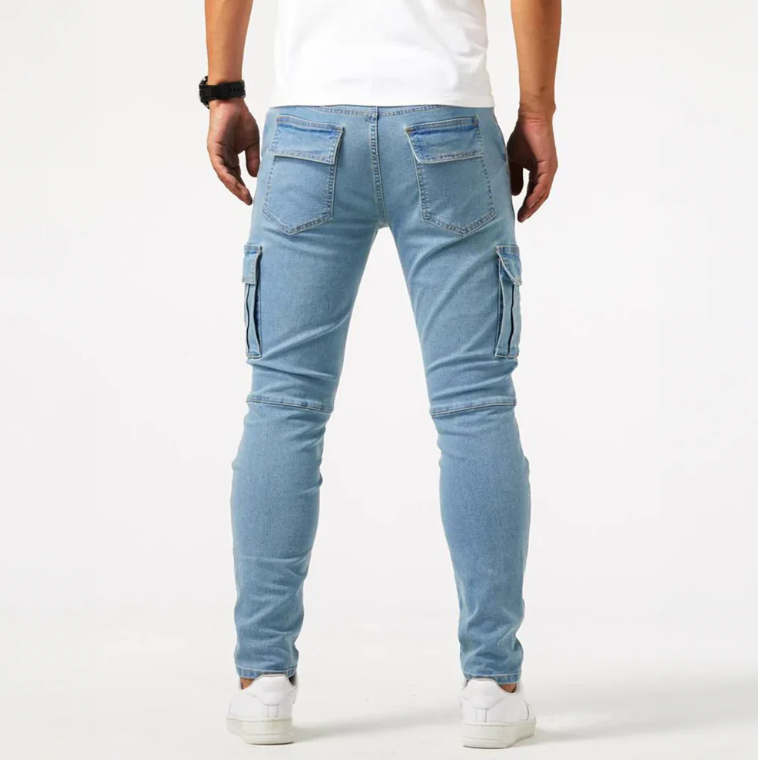 Khalil | Men’s Cargo Skinny Jeans – Urban Utility Style