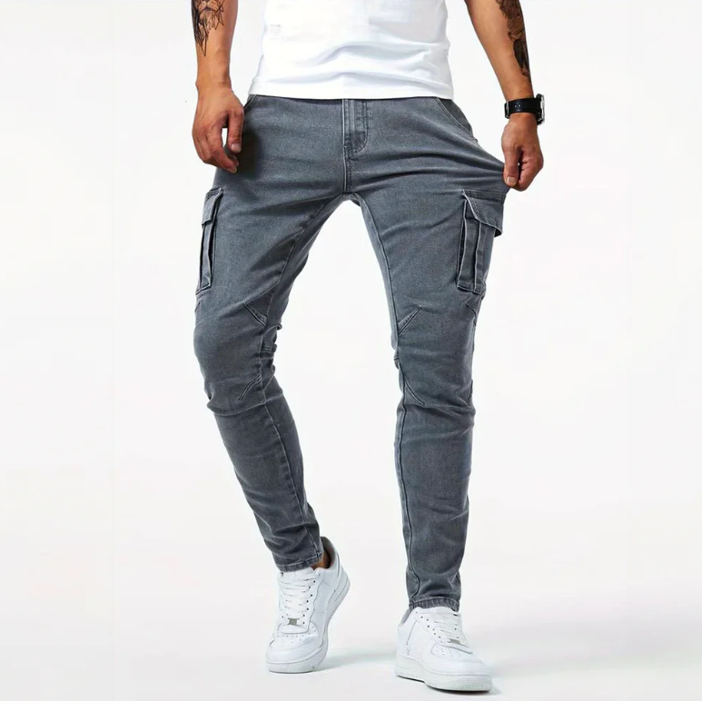 Khalil | Men’s Cargo Skinny Jeans – Urban Utility Style