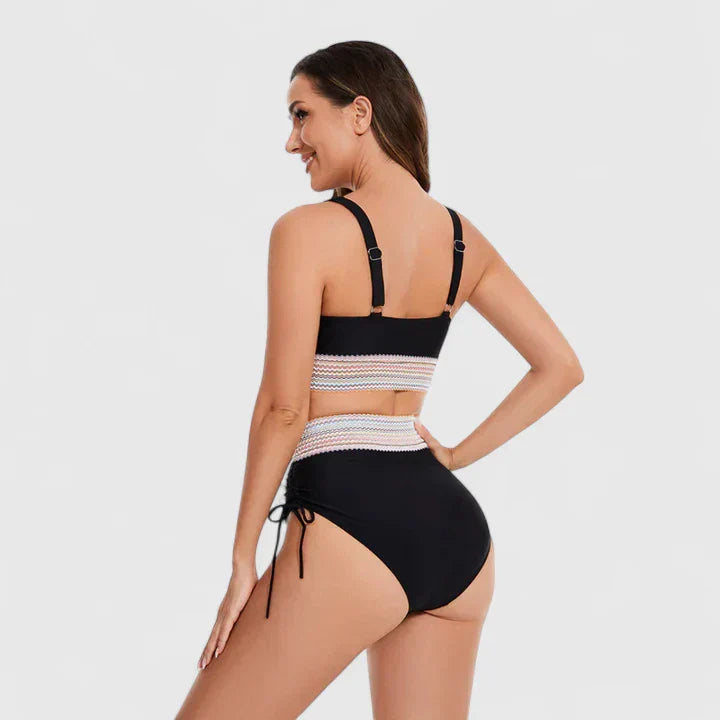 Darla | High-Waisted Bikini Two-Piece Swimsuit Set