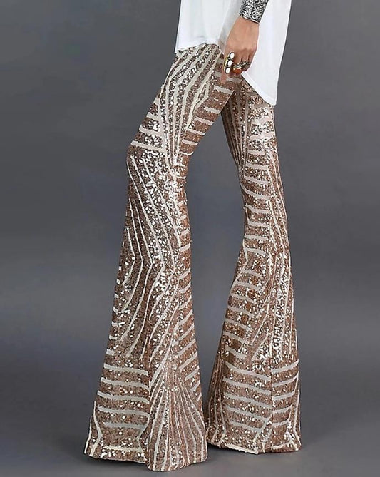 Daisy | Women’s Flared Sequin Trousers