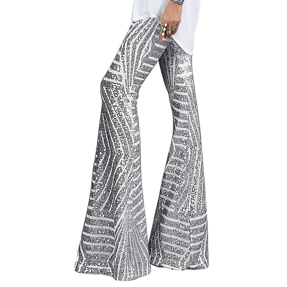 Daisy | Women’s Flared Sequin Trousers
