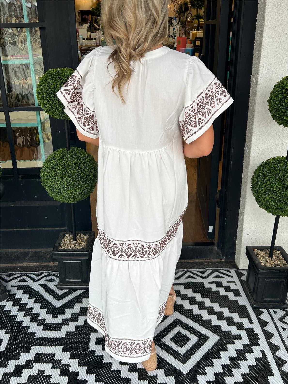 Hannah | Women’s Summer Breathable V Neck Midi Dress