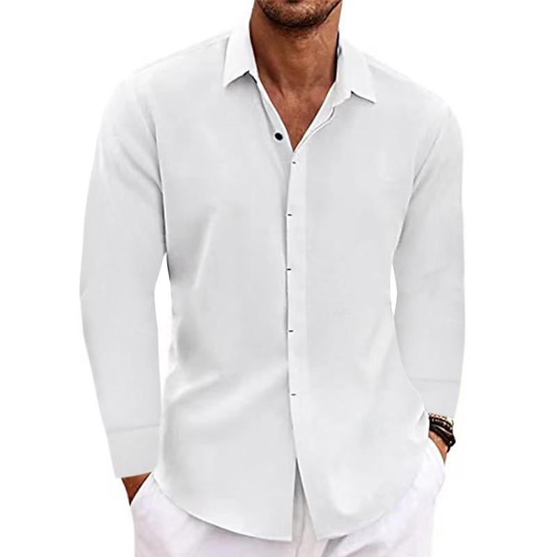 Xander | Men’s Long Sleeve Linen Shirt