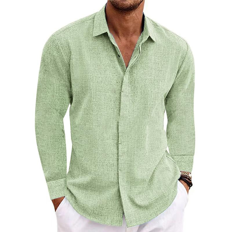 Xander | Men’s Long Sleeve Linen Shirt