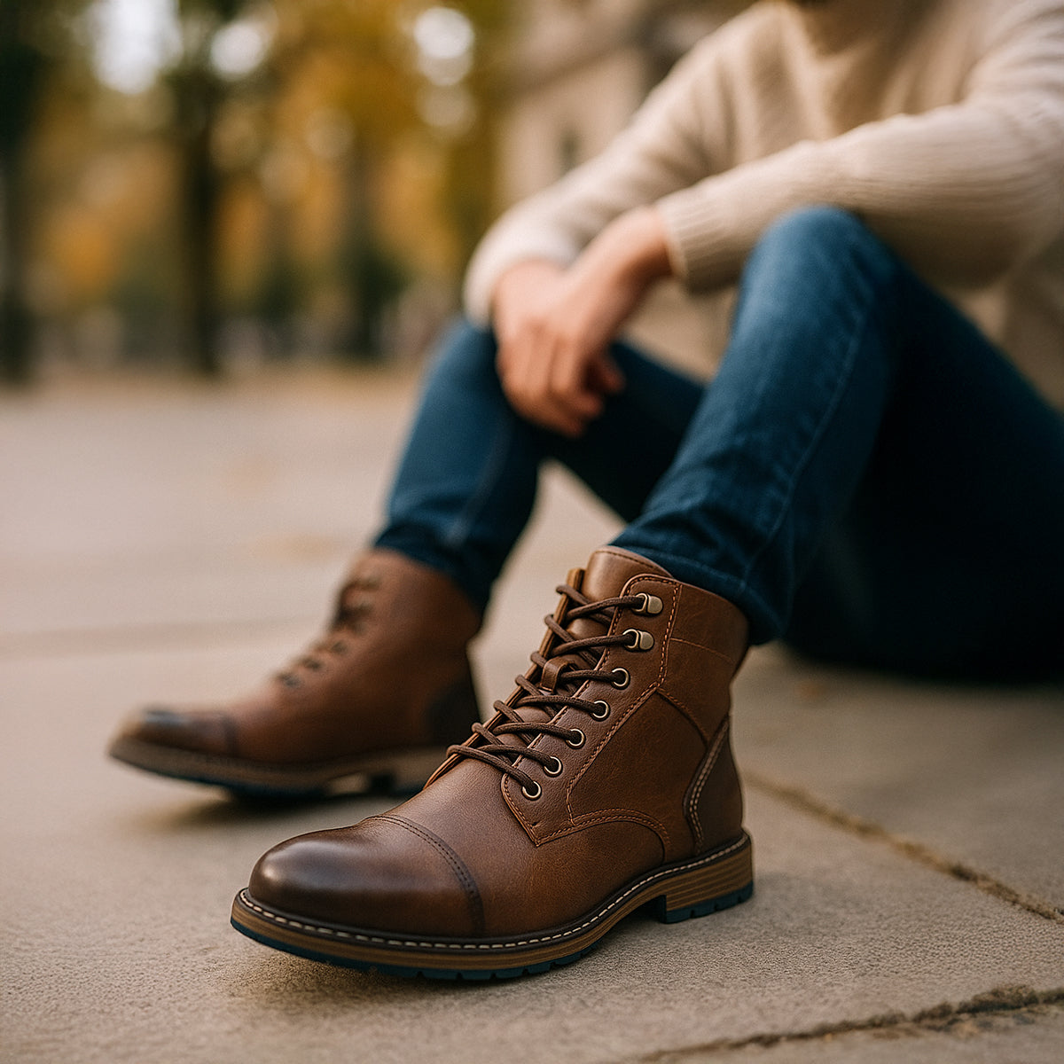 Tommy | Men’s Vintage Leather Ankle Boots