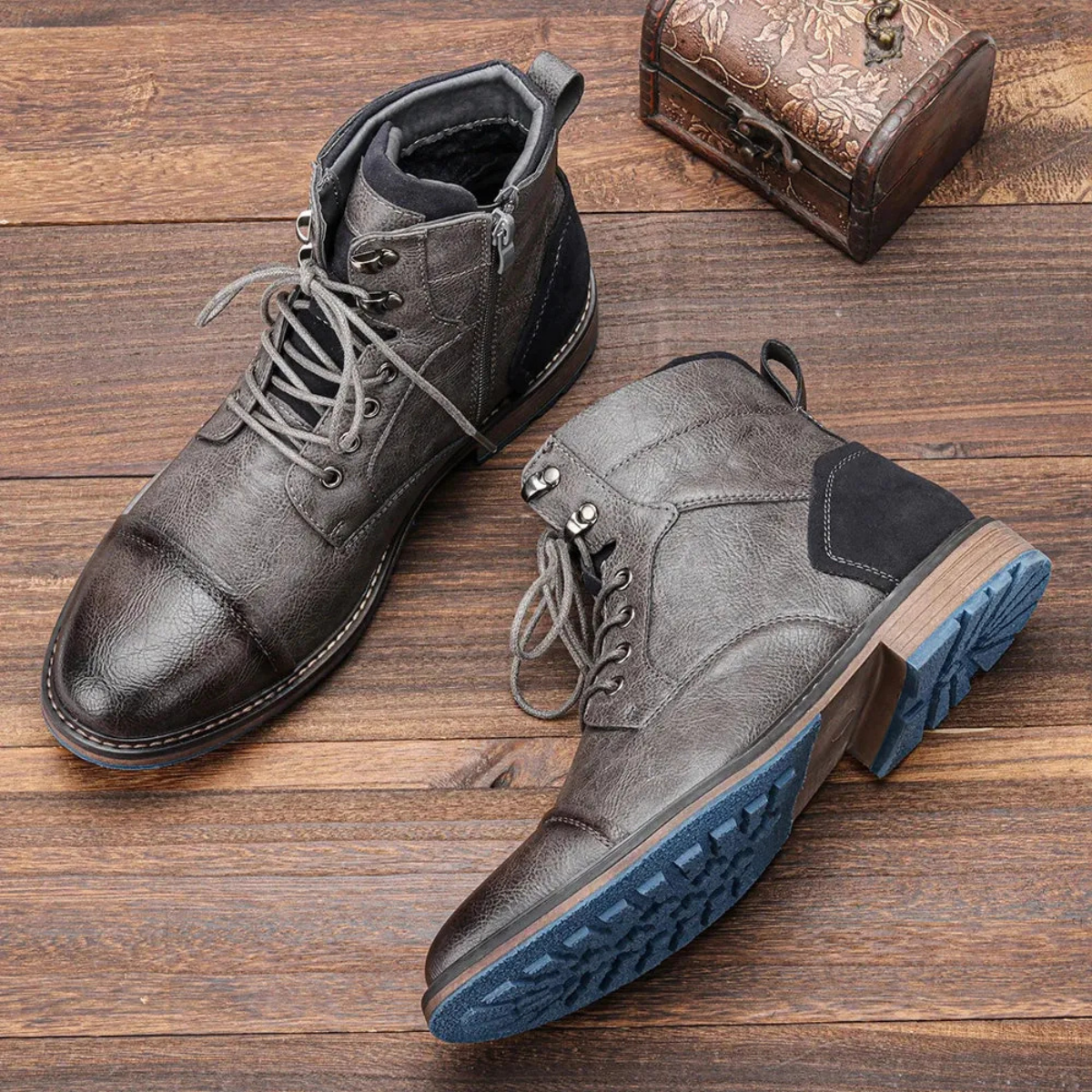 Tommy | Men’s Vintage Leather Ankle Boots