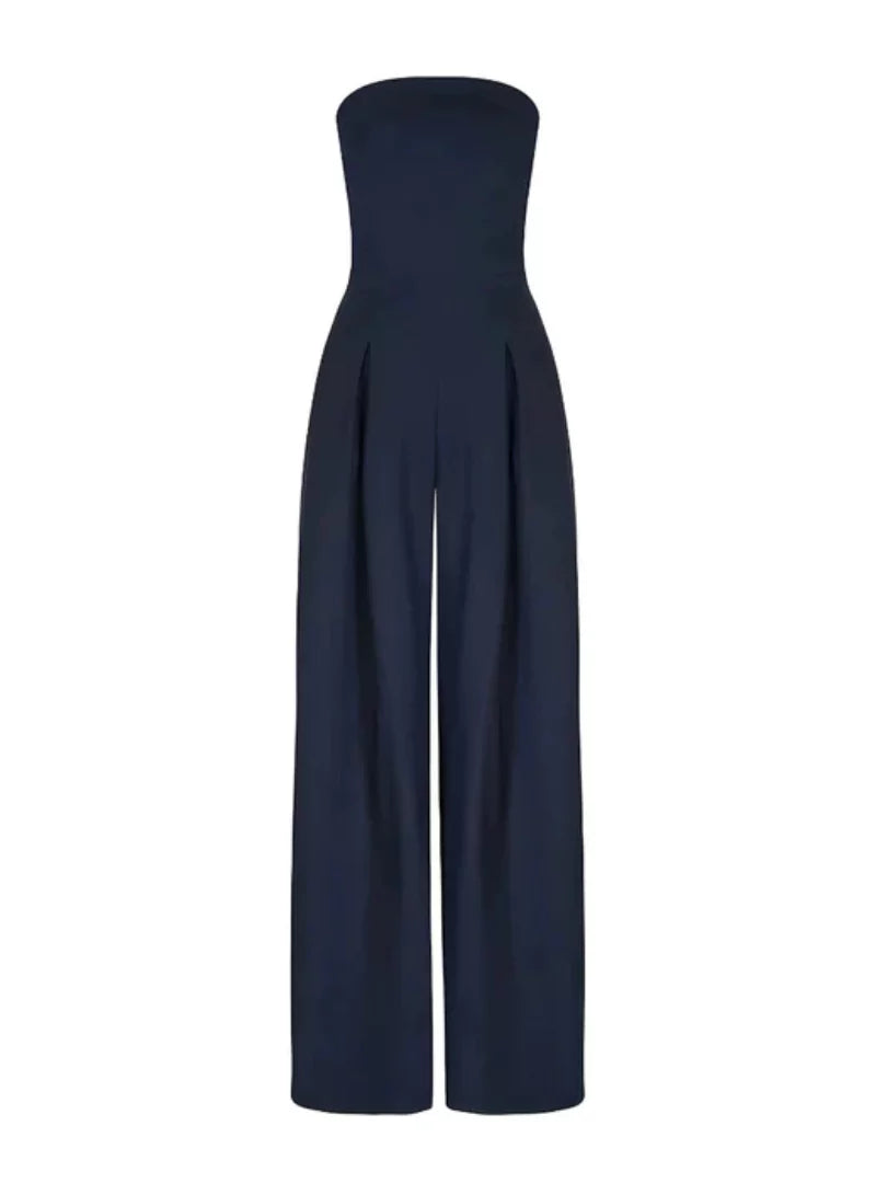 Mella | Women’s Strapless Jumpsuit – Minimalist Elegance