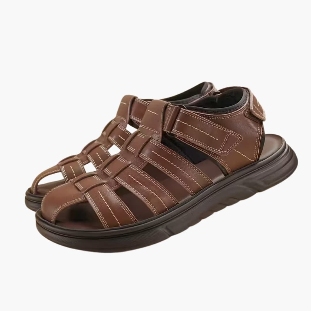 Edgar | Men's Casual Closed Toe Sandals with Adjustable and Breathable Design